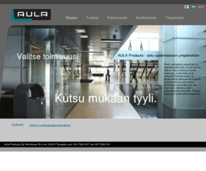 aula-products.com: Tervetuloa | 
     AULA
Erilaiset roska- ja keräysastiat sekä penkit lisäävät mukavuutta ja ovat osoitus toimivasta suunnittelusta niin sisä- kuin ulkotiloissakin – yleisilmeestä tinkimättä. Tutustu kattavaan tuotevalikoimaamme.