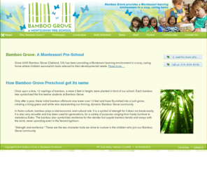 bamboogrovepreschool.com: Bamboo Grove: A Montessori Pre-School
Bamboo Grove: A Montessori Pre-School in Oakland CA