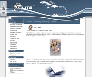 forelite.net: Forelite Engineering:Ingénierie Informatique, Exigez l'Excellence et l'Expérience avec l'Elite
FORELITE Engineering, société caribéenne pour le conseil et la gestion dans le domaine des TIC pour les PME et Collectivités. Spécialisée dans les systèmes de sauvegarde,  l'archivage numérique et la formation professionnelle.