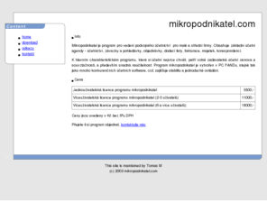 mikropodnikatel.com: mikropodnikatel.com - program pro vedení podvojného účetnictví
