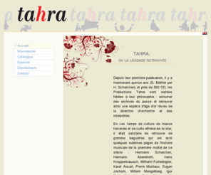 tahra.com: Tahra - Accueil
Tahra publie des archives historiques de grands artistes, chefs d'orchestre ou instrumentistes.