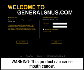 generalsnus.com: Log On
