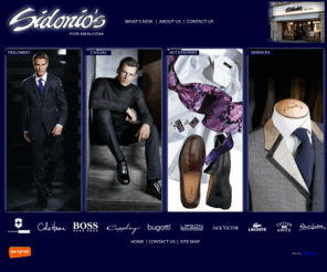 sidoniosformen.com: Sidonio's For Men in Guelph - Premium Men's Clothier for all Occasions - Quality Suits, Shirts, Ties, Pants, Sweaters, Casual Wear and Accessaries
Sidonio's, Premium Clothing for men in Guelph, South Western Ontario. Sidonio's carries many high quality menswear brands such as Hugo Boss, Victorinox, Jack Victor, Coppley, Bugatti, Cole Haan, Lacoste and many more premium brands.