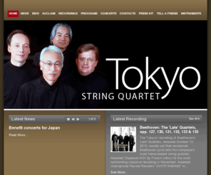 tokyoquartet.com: Tokyo String Quartet
Website for Tokyo String Quartet