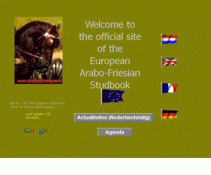 arabofriesiansporthorses.net: Welcome to the official site of the Arabo-Friesian sporthorses 
Officiële site van de Arabo-Friezen vereniging. De oprichters van het nieuwe paardenras Arabo-Fries