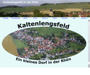 kaltenlengsfeld.de: Kaltenlengsfeld
kleine Webseite von Kaltenlengsfeld