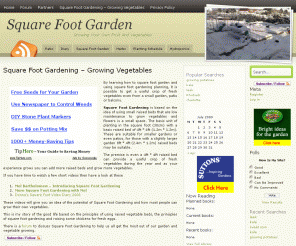 squarefootgarden.eu: Square Foot Gardening - Growing Your Own Vegetables In Small Gardens « Square Foot Garden
Square Foot Gardening, learn how to square foot garden to grow vegetables and flowers. square foot garden planing to get high yield from your backyard