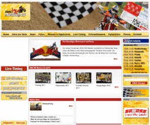 adac-mxmasters.com: Offizielle Website der ADAC MX Masters
Am 10. April 2005  fiel in Tensfeld/ Schleswig Holstein der Startschuss f� ADAC MX Masters. Die Motocross-Serie wurde ein voller Erfolg. Jahr f�r bewerben sich mehrere hundert Piloten aus der ganzen Welt um die begehrten Startpl㳺e und selbst MX-Top-Stars wie die Belgier Steve Ramon  und Ken de Dycker reihen sich regelm垩g in das Starterfeld ein.