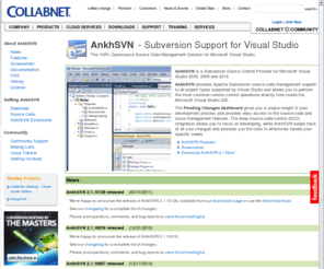 ankhsvn.com: ankhsvn:        Subversion Support for Visual Studio
