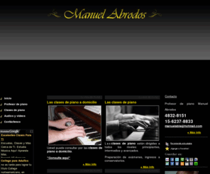 clases-de-piano.org: Clases de piano
 - Clases de piano Tel. (54-11) 4832-8151 / 15-6237-8833 Buenos Aires, Argentina profesor de piano 
