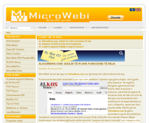 microwebi.com: MicroWebi.com - We see what you need - Fillimi
MicroWebi - Portal shqiptar për softuer shqip, Projekte në gjuhen shqipe dhe OpenSource,dokumentacione dhe publikime në shqip