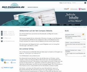 net-compass.de: Home: Net-Compass Agentur Saarland | TYPO3 Magento xt:Commerce |
Internetagentur aus dem Saarland mit Spezialisierung auf TYPO3, Magento und xt:commerce.