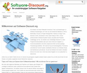 software-discount.org: Software Discount | Kostenloser Download | Bewertungen & Tests & Rating | Business, Multimedia, Office, Windows, Sicherheits und Mobile Software
Experten testen und bewerten Business, Multimedia, Office, Windows, Sicherheits und Mobile Software unabhängig und professionell. Profitieren Sie kostenlos von unserem Fachwissen und donwloaden sie Test-Versionen.