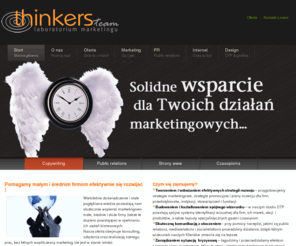 thinkersteam.pl: Thinkersteam - laboratorium marketingu
Skuteczne działania marketingowe z ThinkersTeam. W naszej ofercie m.in. PR, efektywne strony www, teksty marketingowe i prasowe, kreacja i design, dtp, strategie, programy lojalnościowe i wiele innych usług, dzięki którym osiągniesz z nami zamierzone cele.