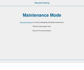 2threeinnovations.com: Recycled Gaming » Maintenance Mode
Paying tribute to Classic Retro Gaming, Arcade Games and Console Systems