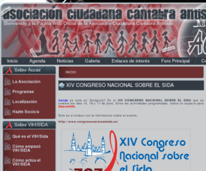 accas.es: Bienvenidos a la Página Web Oficial de la Asociación Cántabra Ciudadana Antisida
ACCAS. Bienvenido a la Página Web Oficial de la Asociación Ciudadana Cántabra Antisida.