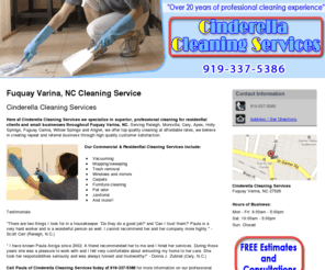 cinderellacleaningnc.net: Cleaning Service Fuquay Varina, NC - Cinderella Cleaning Services
Cinderella Cleaning Services provides professional commercial and residential cleaning services in Fuquay Varina, NC. Call 919-337-5386.