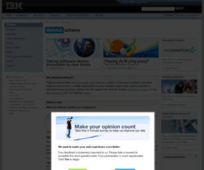 rational.com: Rational software
IBM Rational software provides a software development platform that improves the speed, quality, and predictability of software projects. This full life-cycle solution combines software engineering best practices, market-leading tools, and services.