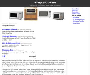 sharpmicrowavedrawer.tk: Sharp Microwave
Find the Best informations about Sharp Microwave!!.