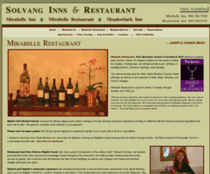 bacchussolvang.com: Solvang Hotels in the Santa Ynez Wine Country, Solvang Bed and Breakfast Inn, Solvang Restaurant, in the Santa Ynez Valley
Solvang Hotels and Inns, Lodging in the Santa Ynez Wine Country located in the Danish village of Solvang, within easy walking distance of wine tasting rooms and within a short drive to more than 50 acclaimed Santa Ynez and Santa Barbara wineries & vineyards.