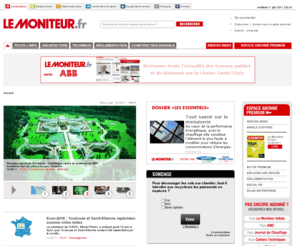 lemoniteur.info: L'actualité du Btp et de la construction - Le Moniteur.fr
Retrouvez toute l'actualité et les services du btp et de la construction sur lemoniteur.fr