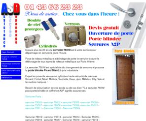 serrurerie-paris-75018.com: Serrurier 75018 : 06 62 99 15 15
Serrurier 75018 intervention urgente pour blindage de porte et changement de serrures A2P et cylindres haute sécurité. Devis serrurier Paris 18 gratuit