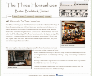 three-horseshoes.com: Three Horseshoes - Pub and Restaurant, Burton Bradstock, Dorset
Three Horseshoes is a pub and restaurant in Burton Bradstock, Dorset, serving real ale, meals and bar meals. Near Freshwater, Larkfield and the Coastal Caravan and camping