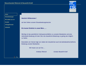 buchhaltungsoffice.com: Steuerkanzlei Rehorst & Neuwith-Kraft
Das Steuerbuero Rehorst in Dreieich bietet seinen Mandanten einen individuellen und kompetenten Partner im Bereich Steuern Controlling und Betriebsberatung. Andreas Rehorst Steuerberater