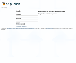 e-lovold.com: Login / User - eZ Publish
Content Management System
