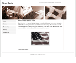 biloxitech.com: Biloxi Tech
Biloxi Tech, Service-Disabled Veteran-Owned Small Business