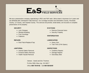 eandsfieldservice.com: SRO Hosting - DB1
