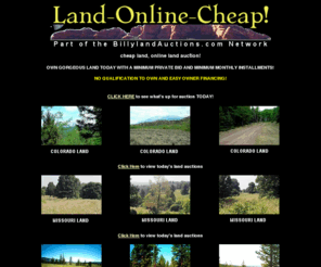 land-online-cheap.com: !land-online-cheap - cheap timberland, farmland at quality online real estate auction!
cheap timberland, farmland at quality online real estate auction!