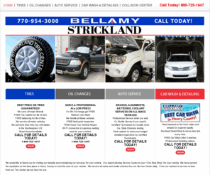 mcdonoughautoservice.com: Bellamy Strickland
Bellamy Strickland award winning Service Center is your One Stop Shop for your vehicle. We have earned the reputation as the best place in Henry County to trust the care of your vehicle.  We service all make and model vehicles thru our Service Center daily.  From car washes to service to tires from our Tire Center we are here for you.