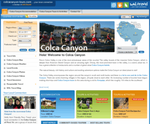 colcacanyon-tours.com: Colca Canyon Hotels Accommodation - Colca Canyon Tours - Book Online at discounted rates with colcacanyon-tours.com
Book Colca Canyon Hotels and Tours with our trusted online booking service. Get Colca Canyon travel information from our local team based in Peru.