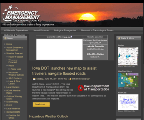 dcoem.org: Dickinson County Emergency Management
Official website for the Dickinson County (Iowa) Emergency Management Agency, located in Northwest Iowa.