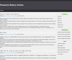 panasonicbattery.net: Panasonic camera battery,panasonic video battery,panasonic lumix battery
Panasonicbattery.net into panasonic camera battery & panasonic video battery & panasonic lumix battery Three best selling panasonic battery.