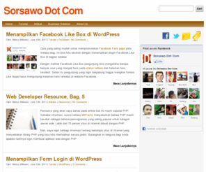 sorsawo.com: Sorsawo Dot Com
Belajar desain website dan software development. Membahas tuntas bagaimana cara membuat website dan aplikasi berbasis web.