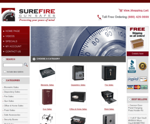 surefiregunsafes.com: Gun Safes | Gun Cabinets | Fire Safes | Surefire Gun Safe
Surefire Gun Safes specializes in quality gun safes, gun cabinets, fire safes, and other home safes. Plus we offer Free Shipping on all orders regardless of weight!