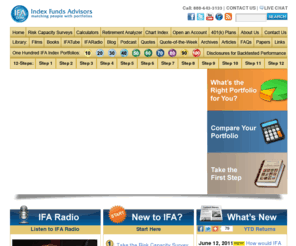canadaindexfund.com: Index Funds Advisors, Inc.
IFA.com carefully measures risk capacity and risk exposure. This results in optimal returns.
