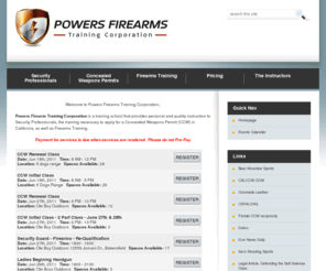 powerssecuritytraining.com: Powers Firearms Training Corporation
