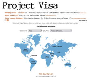 projectvisa.com: Visa and embassy information for all countries - Projectvisa.com
