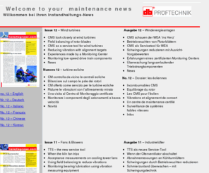 telediagnose.com: Telediagnose.com
Condition monitoring expert Prftechnik presents its telediagnosis homepage with product news and technical updates.