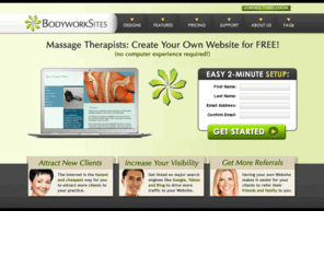 healerwebsites.com: BodyworkSites - Massage Therapy Websites - Web Design for Massage Therapists
We design the best massage therapy Websites in the world.  If you're a massage therapist looking for a Web site, you found it here at BodyworkSites!