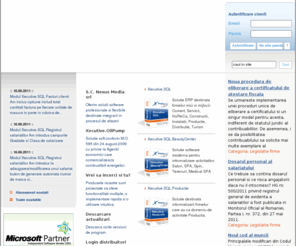 softerp.ro: Sisteme ERP integrate pentru contabilitate, gestiune, salarizare, imobilizari, Horeca, Retail, benzinarie
Programe informatice integrate pentru gestiunea afacerilor.  Aplicatii pentru contabilitate, gestiune, salarizare, distributie, retail, HoReCa, saloane de frumusete, benzinarii.  Instalare rapida, asistenta in implementare si utitilizare, actualizari legislative.
