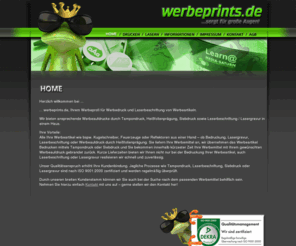 werbeprints.com: Der Tampondruck und Werbedruck | Werbeaufdruck | Laserbeschriftung | Lasergravur | Bedruckung | Siebdruck | Aufdruck
Der Tampondruck und Werbedruck von uns, sowie der Werbeaufdruck sind von Spezialisten ausgeführt. Auch die Laserbeschriftung des weiteren die Lasergravur und Bedruckung, Siebdruck, Aufdruck, Werbeartikel kugelschreiber, Werbemittel feuerzeuge, Bleistifte bedruckt, Zollstock, Werbefeuerzeuge, Gravur, Reflektoren, bedrucken werden bei und ausgedruckt