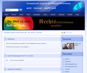 dekanatsjugend.net: Evangelische Jugend im Dekanat Rosenheim - wirkt - bezeugt - macht spaß -
Evangelische Jugend im Dekanat Rosenheim - wirkt - bezeugt - macht spaß - 