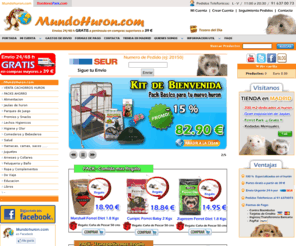 mundohuron.com: Tienda de Hurones . Jaulas, alimentacion y accesorios para el huron.
mundohuron.com