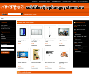 clicklijst.com: Homepage clicklijst & schilderij-ophangsystemen.eu
Clicklijst & schilderij-ophangsysteem.eu is uw online leverancier op het gebied van clicklijsten, schilderijophangsystemen en whiteboards