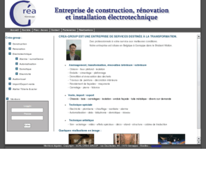 crea-group.be: Accueil  entreprise de construction et renovation electrotechnique
Crea-group est une entreprise de construction et renovation situee à Genappe pres de Nivelles