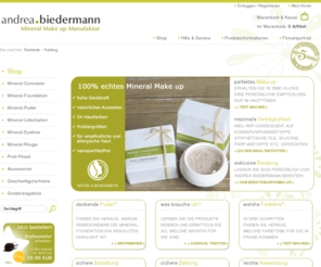 mineral-puder.de: Mineral-Puder - Mineral-Foundation - Mineral Make-Up: Andrea Biedermann
Mineral MakeUp, Mineral Puder und Mineral Foundation ist unser Geheimnis für natürliche Kosmetik und oder empfindliche, wie auch allergische Haut.